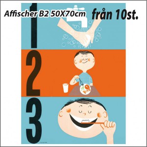 Affischer B2 50X70cm fr&aring;n 10st.