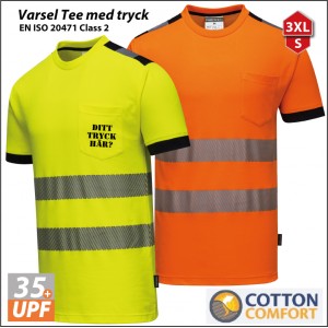 Varsel t-shirt med tryck