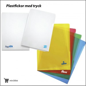 Plastfickor med eget tryck