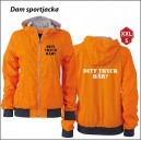 Dam sportjacka med eget tryck