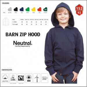 Neutral&reg; Barn Zip Hoodtr&ouml;ja