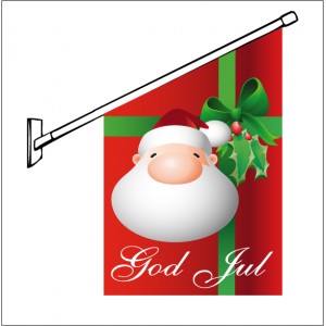 Butiksflagga "God Jul" 3