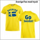 Sverige t-shirt med tryck