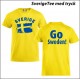 Sverige t-shirt med tryck