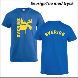 Sverige t-shirt med tryck