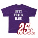 T-shirts med eget tryck 25-pack