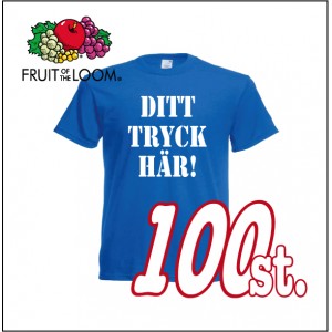 T-shirts 100-pack med tryck