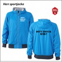 Herr sportjacka med eget tryck