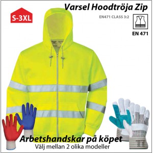 Varsel Hoodtr&ouml;ja ZIP