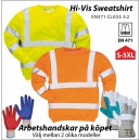 Varsel sweatshirt inkl. 1/f&auml;rgstryck PW