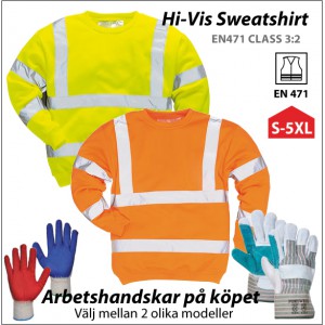 Varsel sweatshirt med eget tryck PW