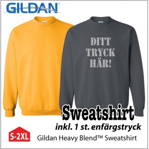 Gildan Heavy Blend&trade; Sweatshirt med tryck