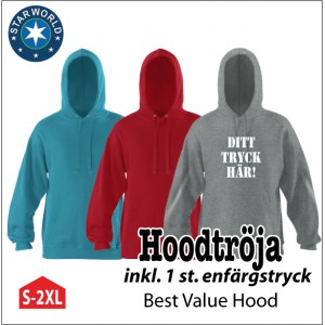 Best Value Hood med eget tryck