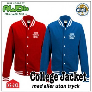 College Jacka med eget tryck