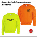 Sweatshirt - Safety Green/Orange