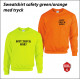Sweatshirt - Safety Green/Orange