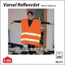 Varsel Reflexv&auml;st med tryck 
