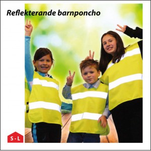 Reflekterande barnponcho