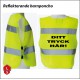 Reflekterande barnponcho med eget tryck