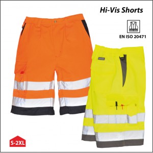 Hi-Vis Shorts med/utan tryck