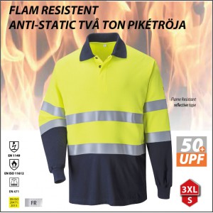 FLAM RESISTENT ANTI-STATIC TV&Aring; TON PIK&Eacute;TR&Ouml;JA 