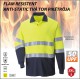 FLAM RESISTENT ANTI-STATIC TVÅ TON PIKÉTRÖJA 