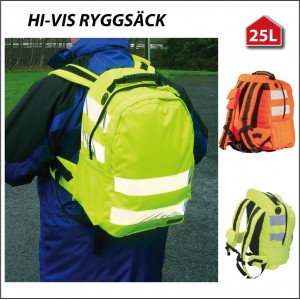 Reflekterande ryggs&auml;ck med eget tryck
