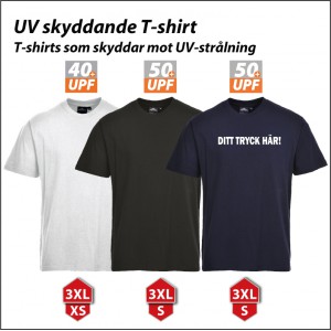 UV skyddande T-shirt med tryck