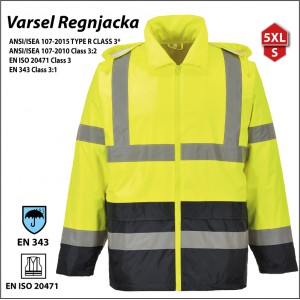 Varsel regnjacka