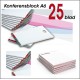 Skrivblock A6 - 25 blad med eget tryck