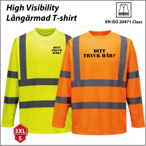 High Visibility L&aring;ng&auml;rmad T-shirt