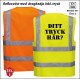 Reflexväst med dragkedja