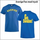 Sverige t-shirt med tryck