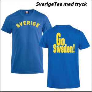 Sverige t-shirt med tryck