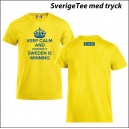 Sverige t-shirt med tryck
